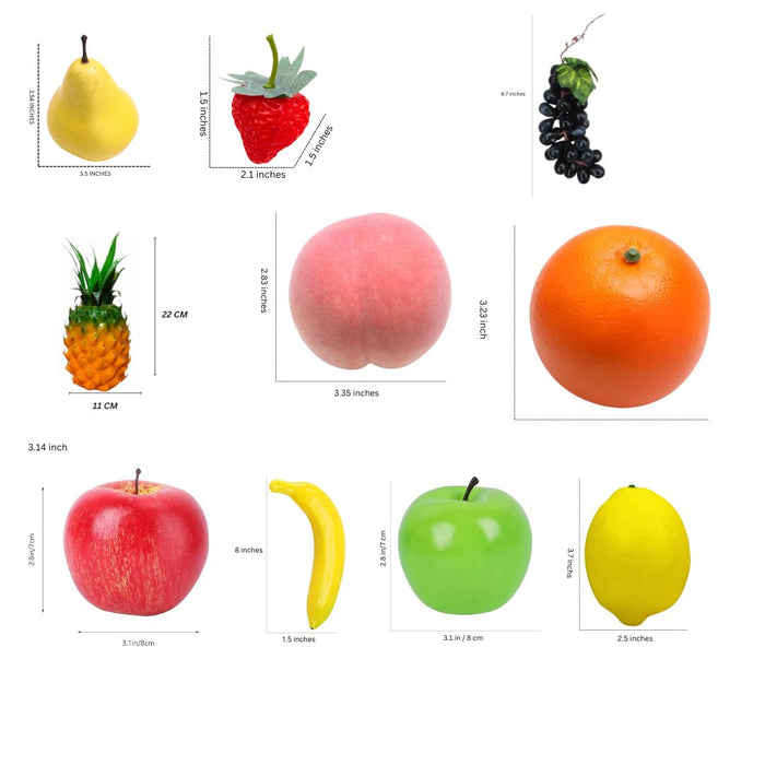 Wonderland Deluxe Artificial Fruit Basket Collection