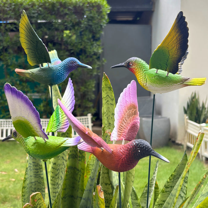 Hummingbird Garden Stakes – Set of 2 or Set of 4