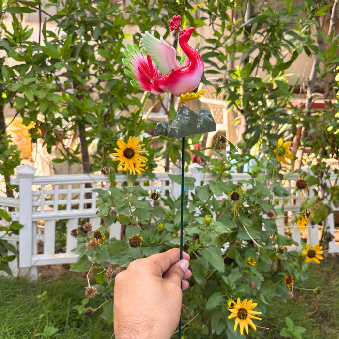 Peacock Garden Stakes – Set of 2 or Set of 4