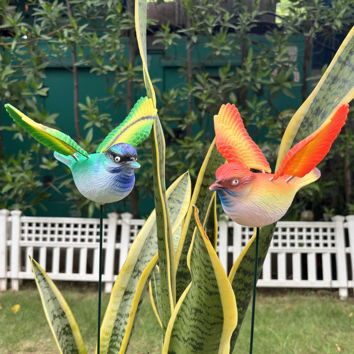 Flying Songbird Garden Stakes – Set of 2 or Set of 4