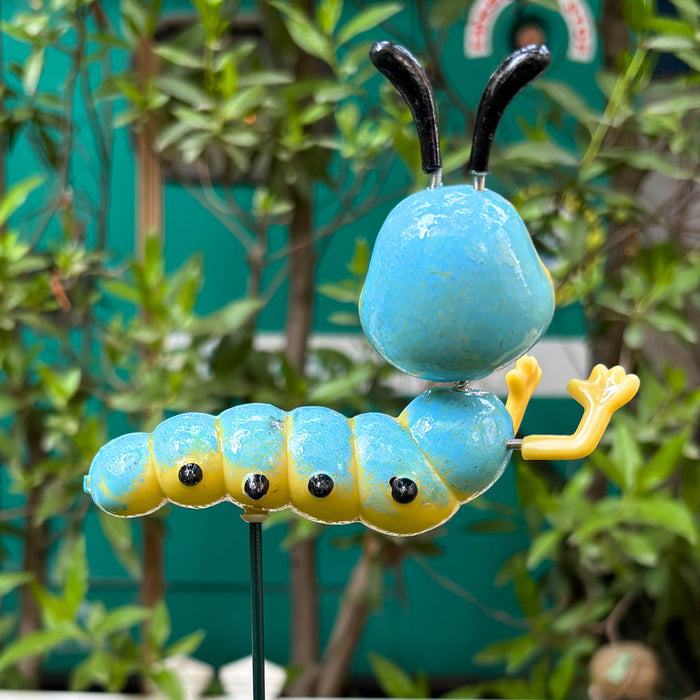 Cute Caterpillar Garden Stakes – Set of 2 or Set of 4