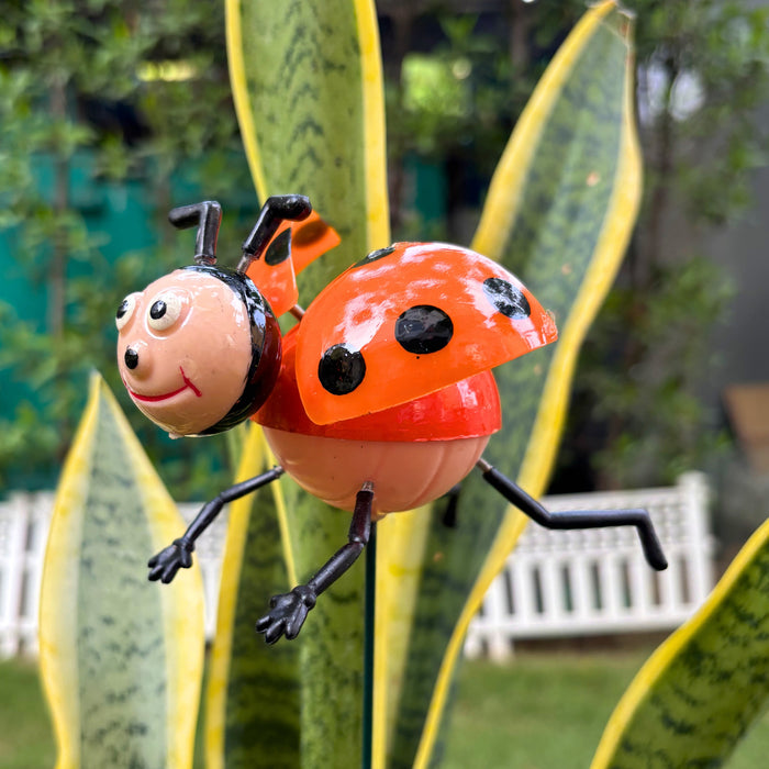 Cute Ladybug Garden Stakes – Set of 2 or Set of 4