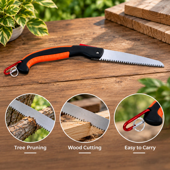 Japanese Hand Saw : Zact - Fs - 2100 Saw (Orange And Black)