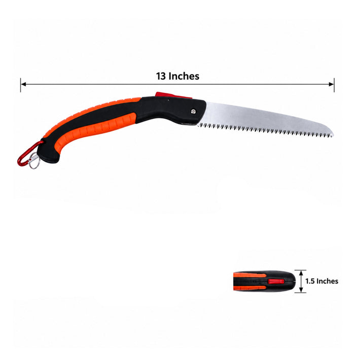 Japanese Hand Saw : Zact - Fs - 2100 Saw (Orange And Black)