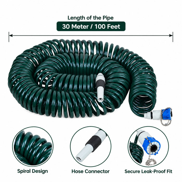 30M coiled Hose Pipe