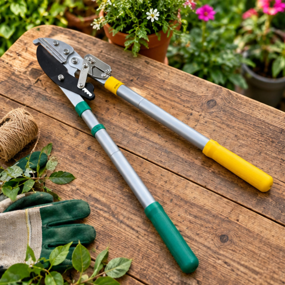 Garden tools : Heavy Duty Ratchet Telescopic Anvil Lopper | Cuts upto 1.7 inch thick