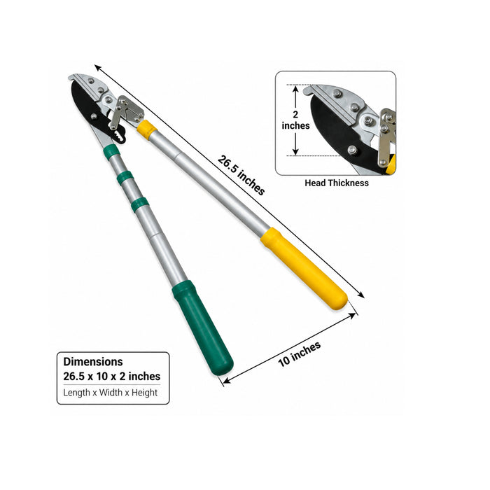Garden tools : Heavy Duty Ratchet Telescopic Anvil Lopper | Cuts upto 1.7 inch thick