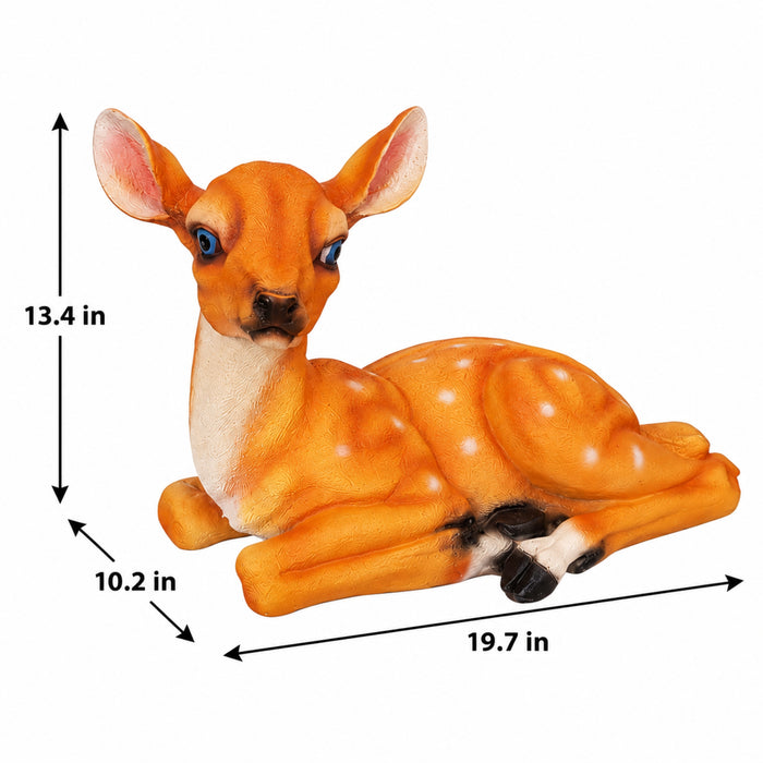 Resting Deer Garden Statue – Outdoor Decorative Animal Figurine for Lawn and Garden