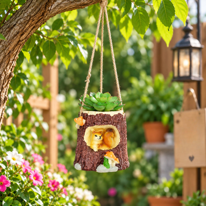 Hanging Squirrel Nest Succulent Pot for Home Decoration