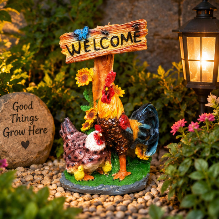 Welcome Hen statue for home and Garden decor