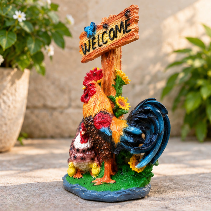 Welcome Hen statue for home and Garden decor