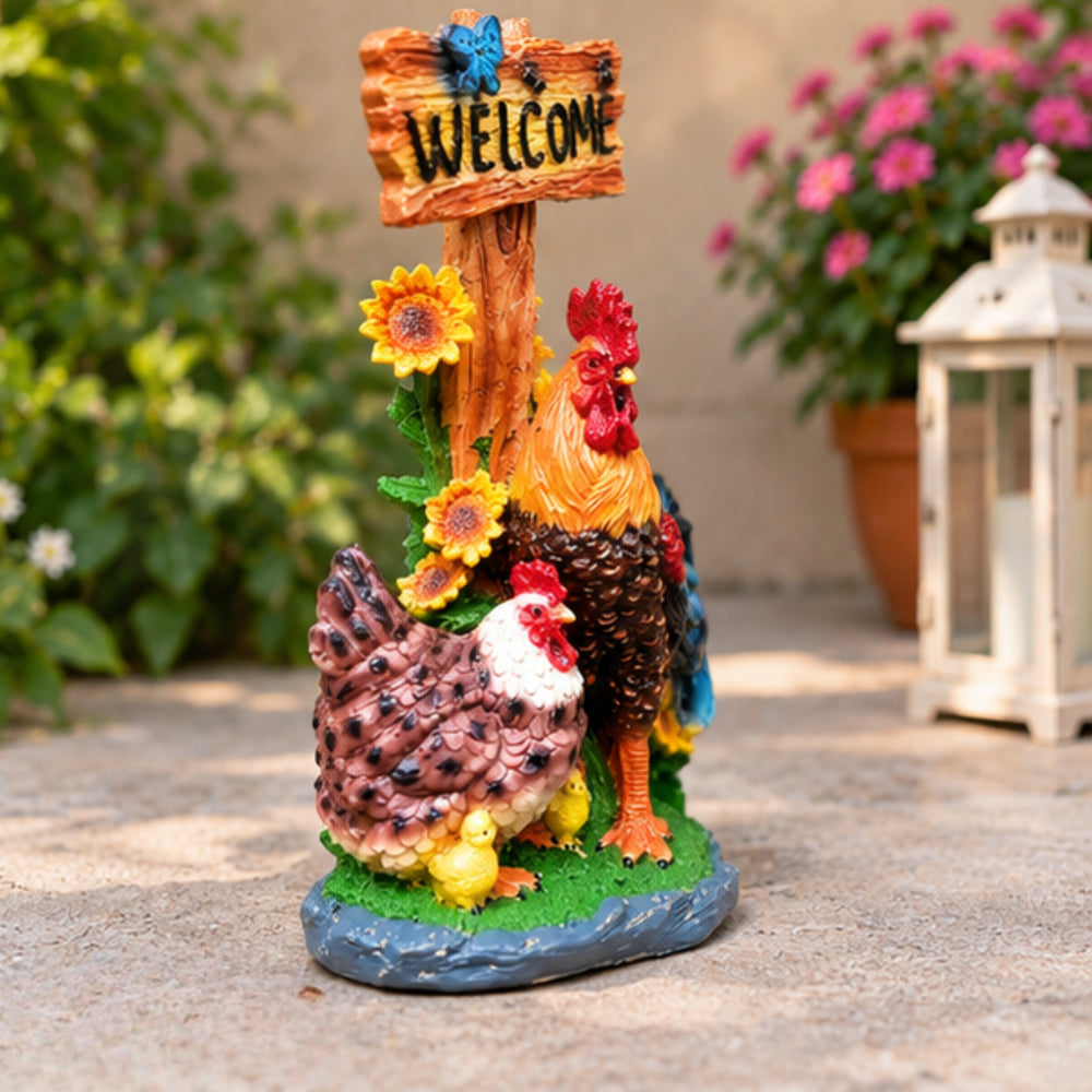 Welcome Hen statue for home and Garden decor
