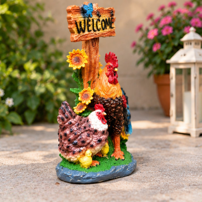 Welcome Hen statue for home and Garden decor