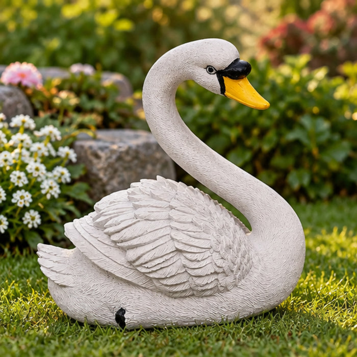 Polyresin Swan Statue | Material Resin | Swan