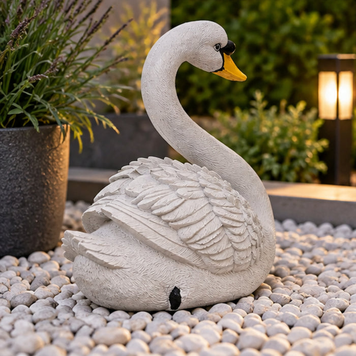 Polyresin Swan Statue | Material Resin | Swan