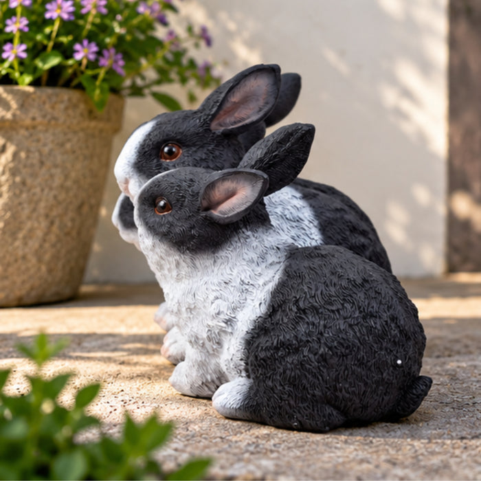 Three Rabbits Statue for Balcony and Garden Decoration