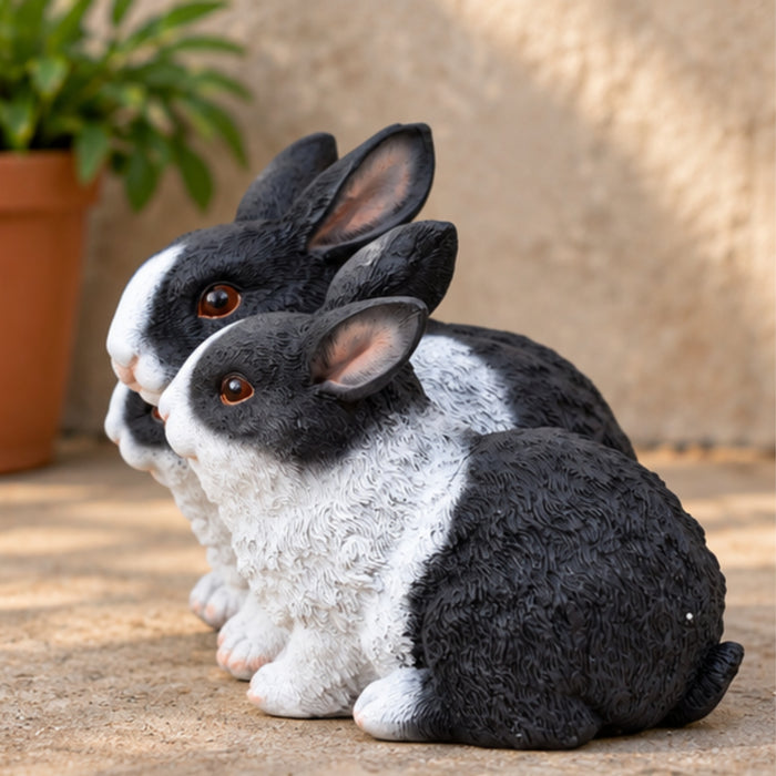 Three Rabbits Statue for Balcony and Garden Decoration