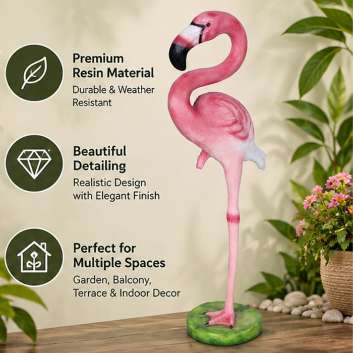 Flamingo Statue (Medium) for Balcony and Garden Decoration