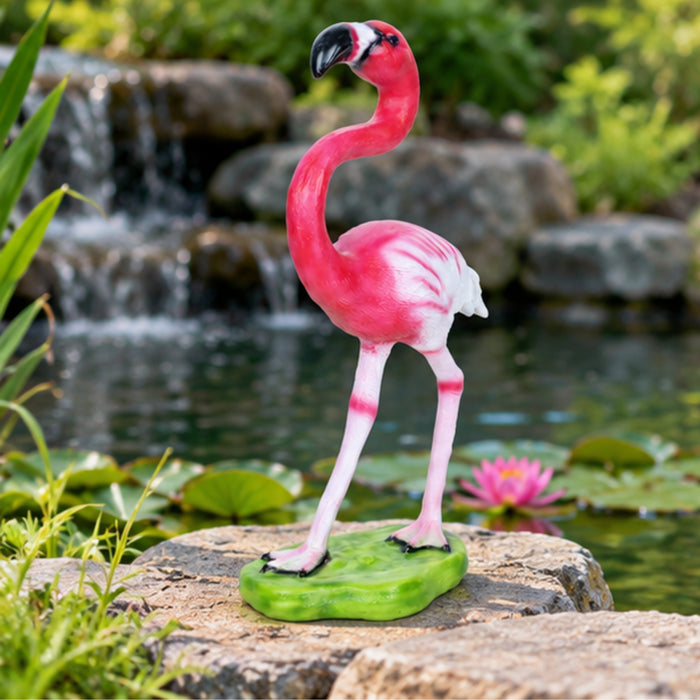 Resin two leg medium Flamingo Statue