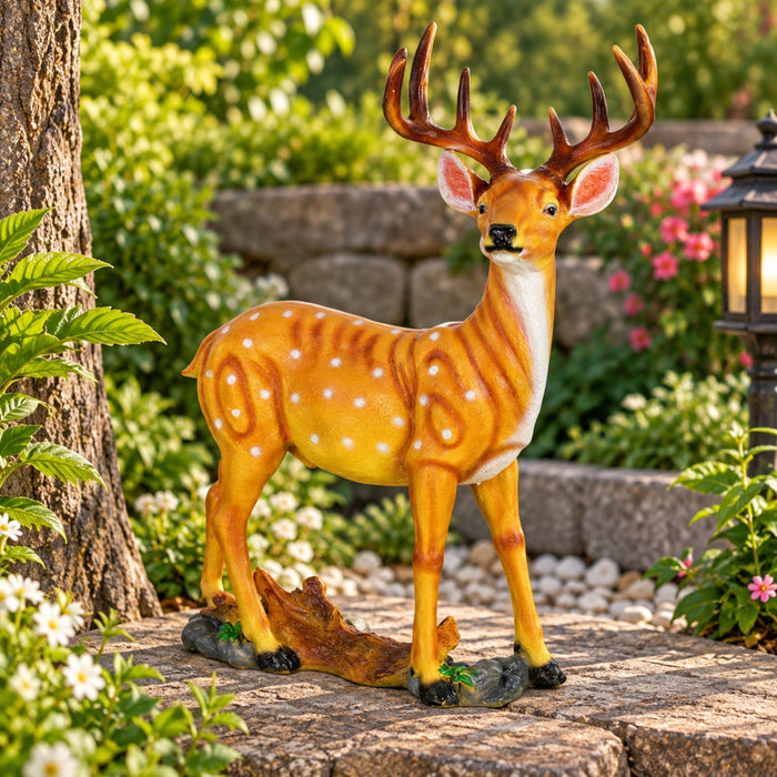 Dotted Horns Deer for Garden Decoration | Garden Statue | Lawn Decor | Animal Sculpture