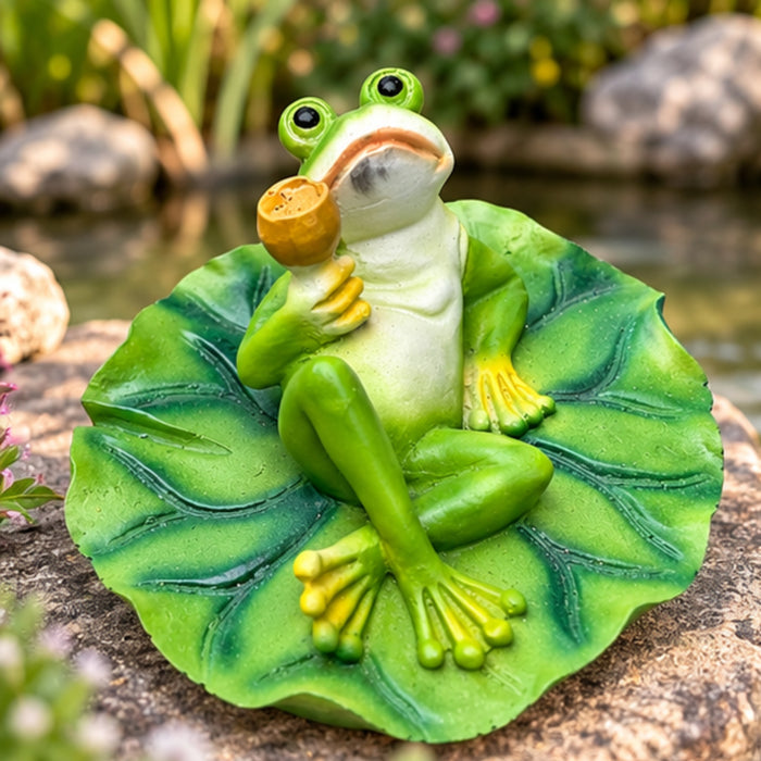  Frog with Glass Statue