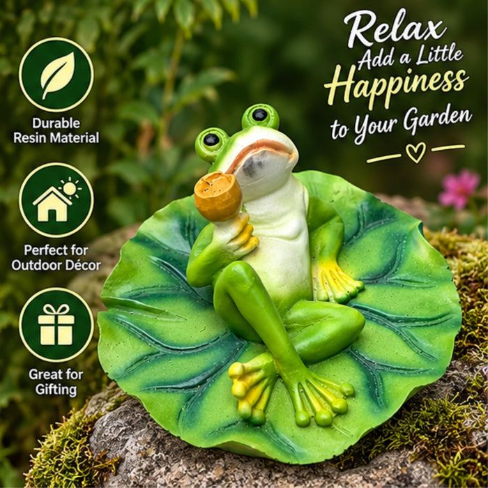  Frog with Glass Statue