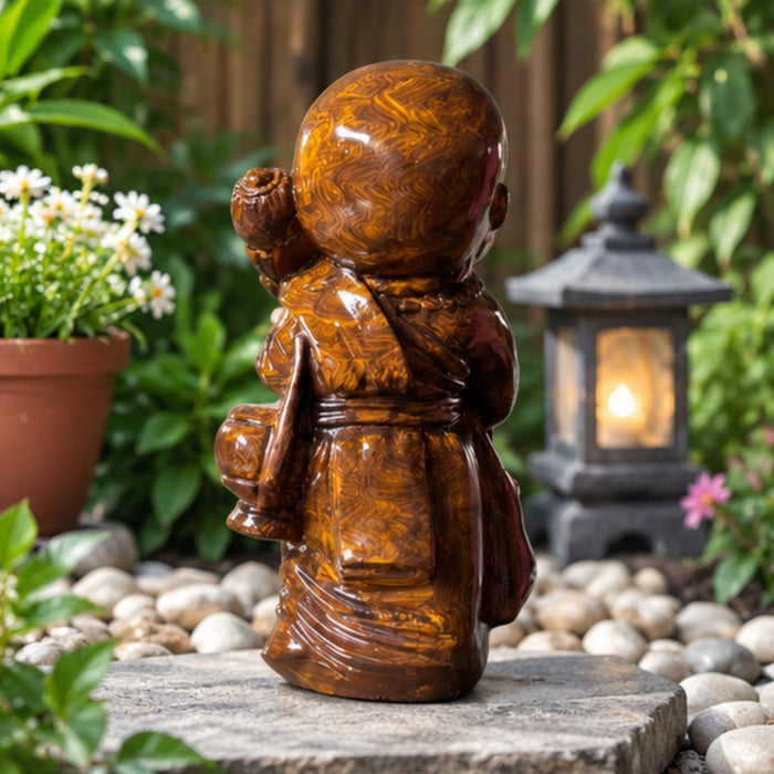 Laughing Buddha Figurine - Joyful Zen Monk Statue