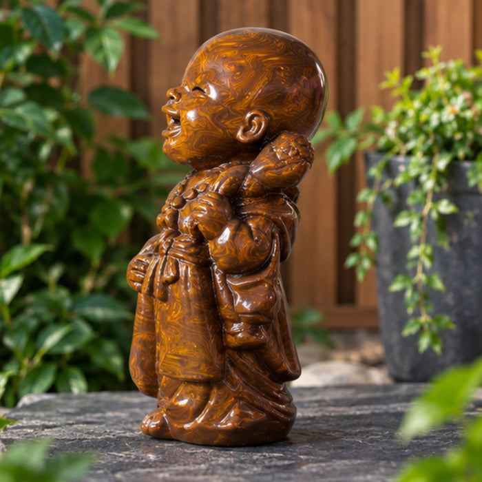 Laughing Buddha Figurine - Joyful Zen Monk Statue