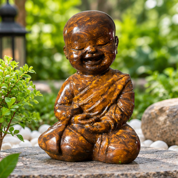12-Inch Hand-Painted Buddha Statue