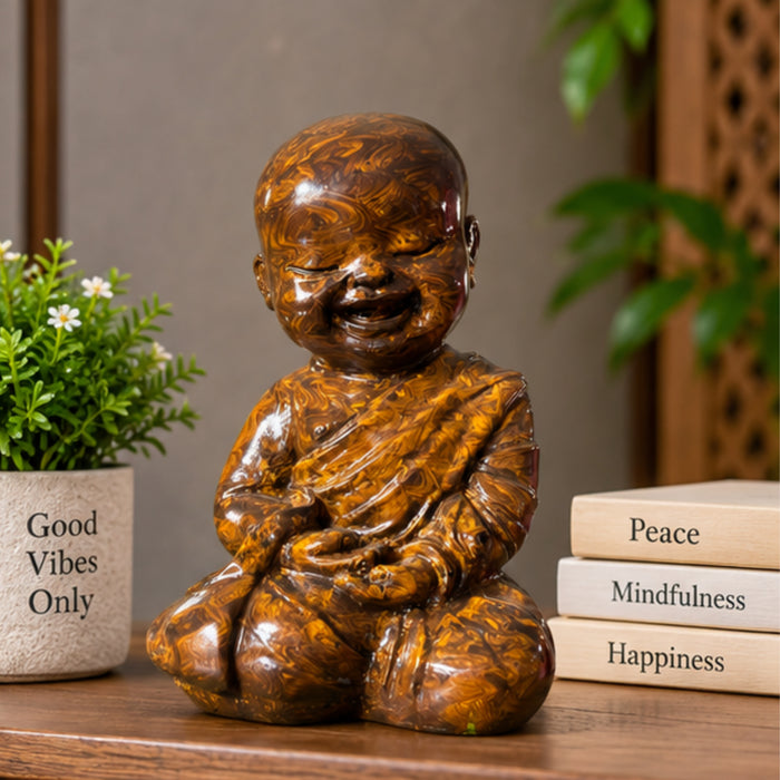 12-Inch Hand-Painted Buddha Statue