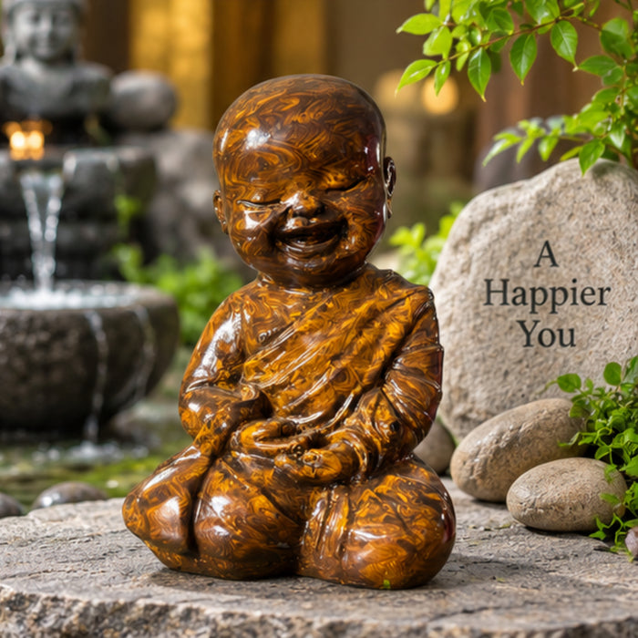 12-Inch Hand-Painted Buddha Statue