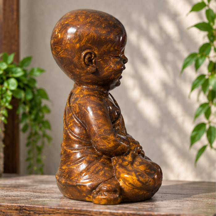 12-Inch Hand-Painted Buddha Statue