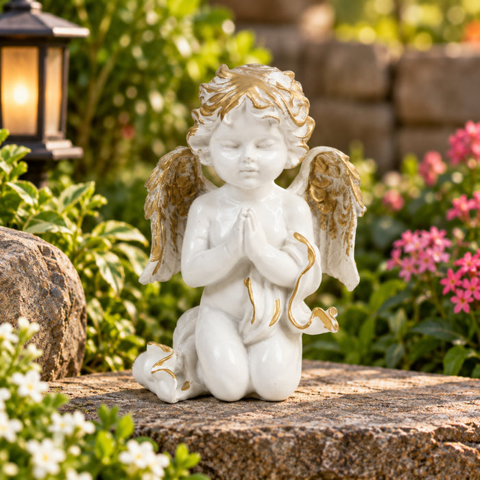 Elegant Praying Cherub Angel Figurine – for Home Decor, Gifting, and Collectibles