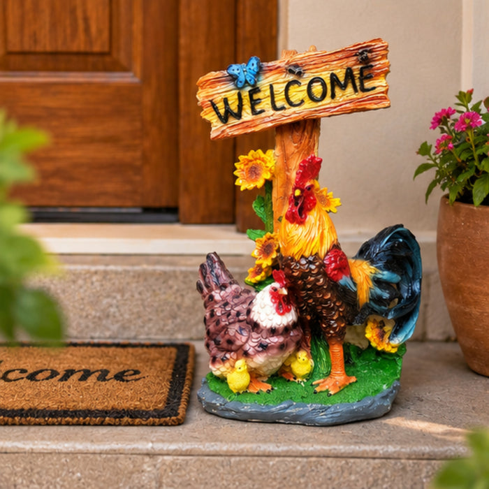 Welcome Hen statue for home and Garden decor