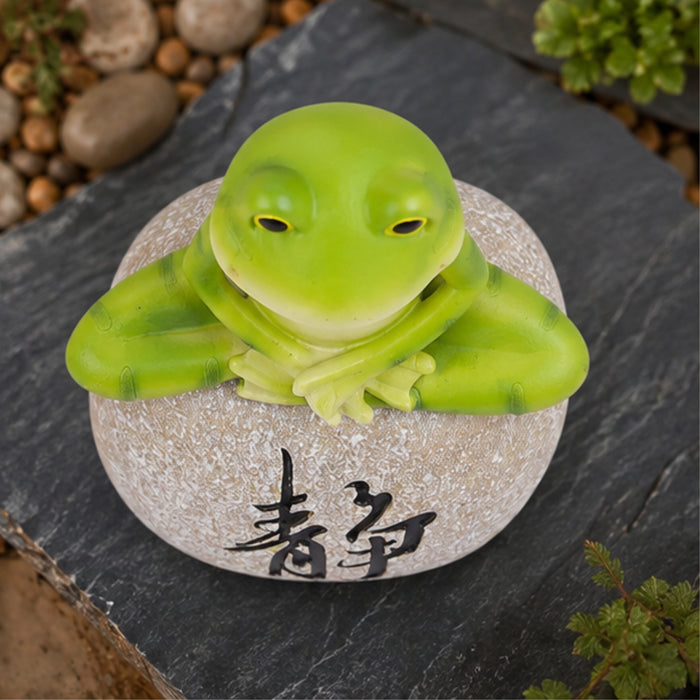 Frog Statue for Balcony and Garden Decoration