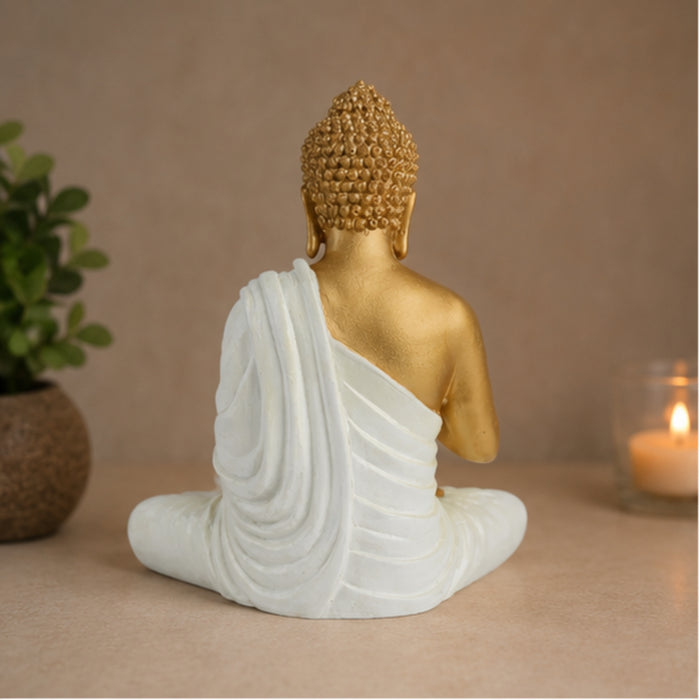14 '' Buddha (Golden Body & Seagreen)  (Aashirwad)