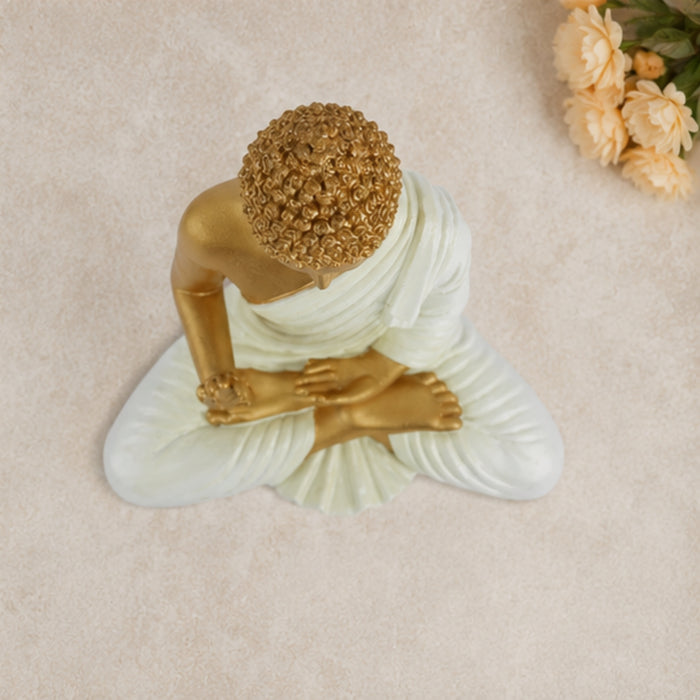 14 '' Buddha (Golden Body & Seagreen)  (Aashirwad)