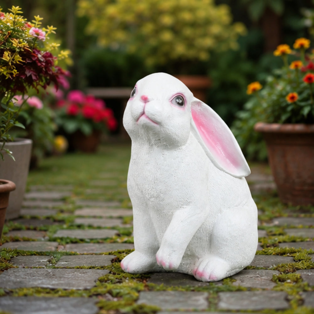 Ears Down Big Rabbit Statue for Balcony and Garden Decoration