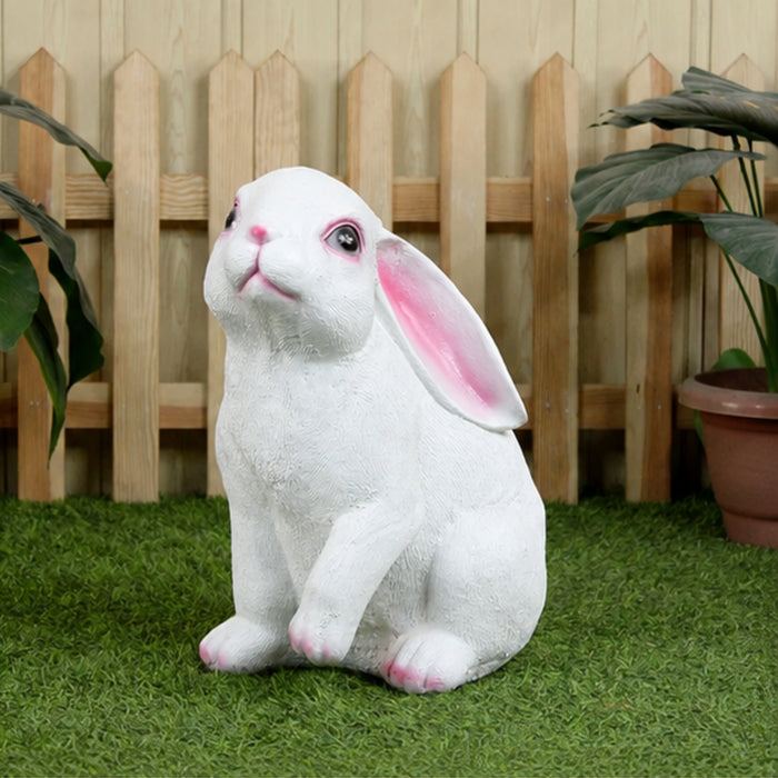 Ears Down Big Rabbit Statue for Balcony and Garden Decoration
