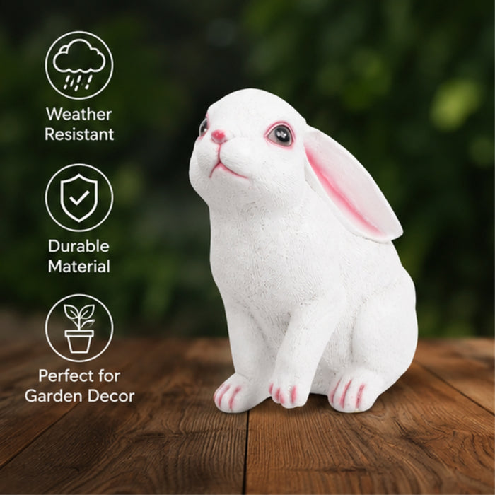 Ears Down Big Rabbit Statue for Balcony and Garden Decoration