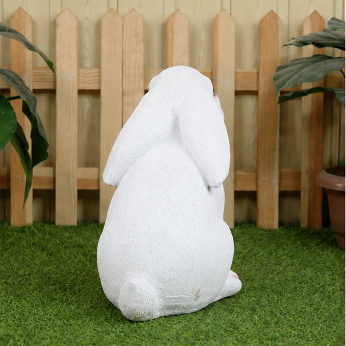 Ears Down Big Rabbit Statue for Balcony and Garden Decoration