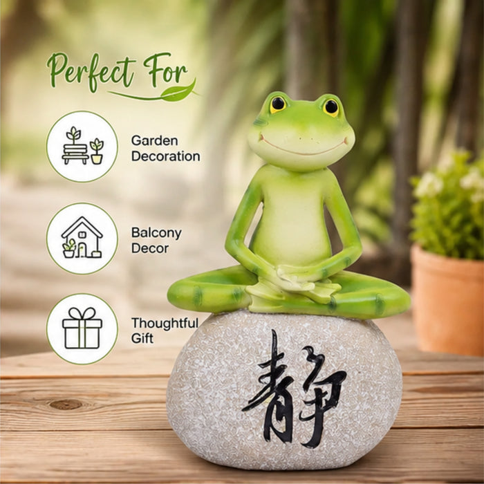 Frog Statue for Balcony and Garden Decoration