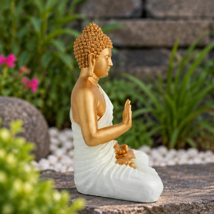 14 '' Buddha (Golden Body & Seagreen)  (Aashirwad)