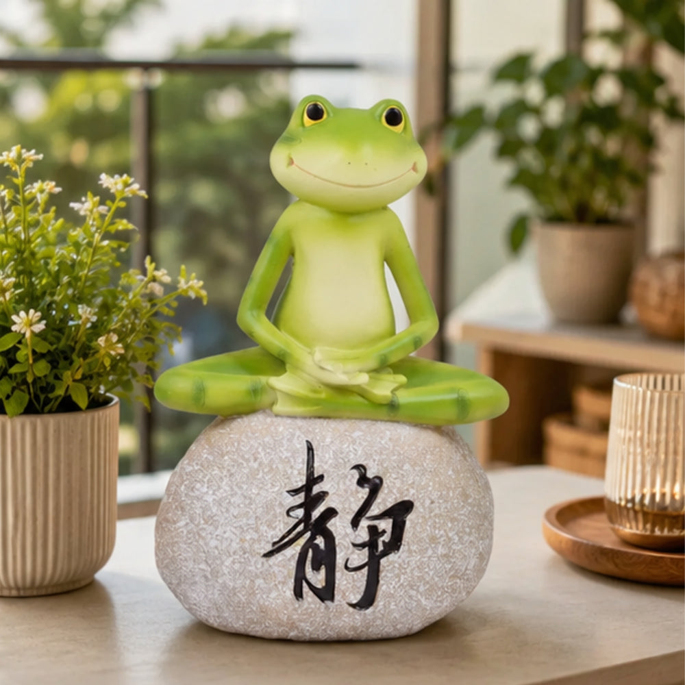 Frog Statue for Balcony and Garden Decoration