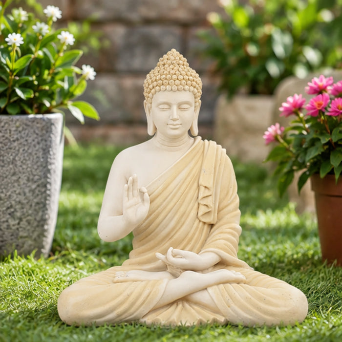Resin 14 '' Buddha (Beige), buddha