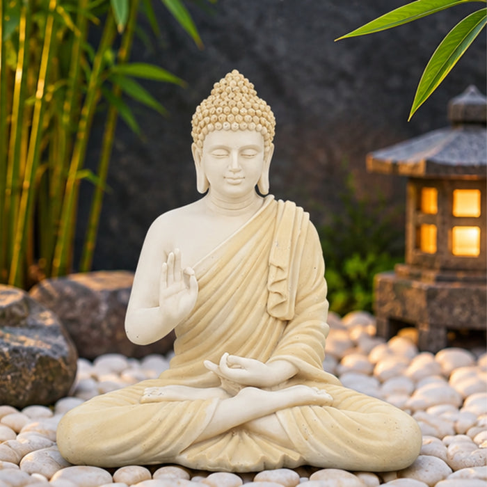 Resin 14 '' Buddha (Beige), buddha