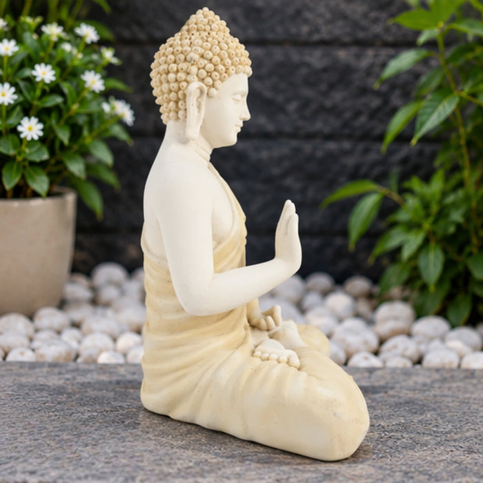 Resin 14 '' Buddha (Beige), buddha