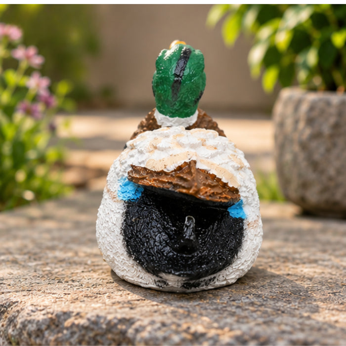 Duck Statue for Home and Garden Decoration (Green)