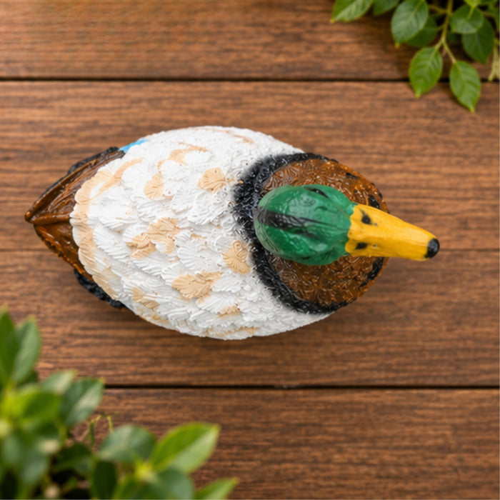 Duck Statue for Home and Garden Decoration (Green)