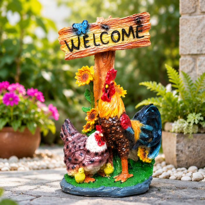 Welcome Hen statue for home and Garden decor
